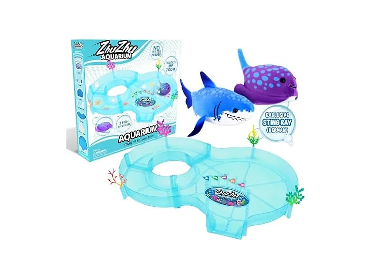 ZhuZhu Aquarium Starter Set with 2 Motorized Fish