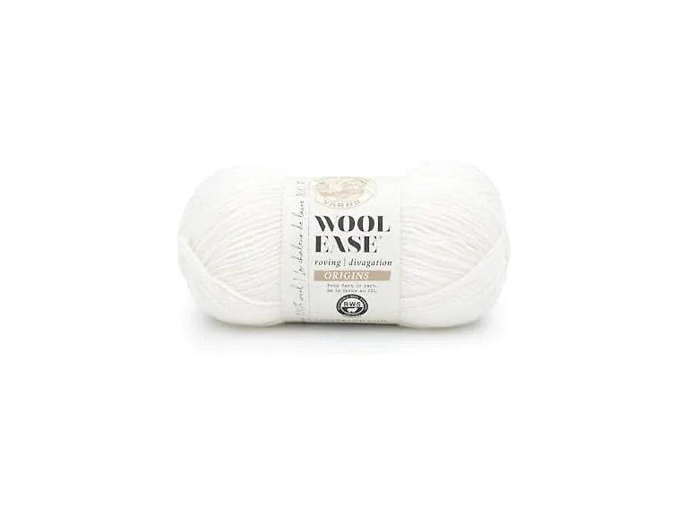 Lion Brand Yarn Wool-Ease Roving Origins, Cream