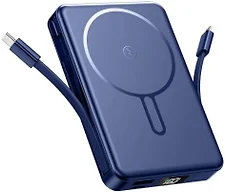 Magnetic Portable Charger, Power Bank Fast Charging 22.5W 10000mAh, Portable Charger with Built in Cable, for Magsafe Battery Pack Compatible with iPhone 17/16/15/14/13/12 Pro/Pro Max