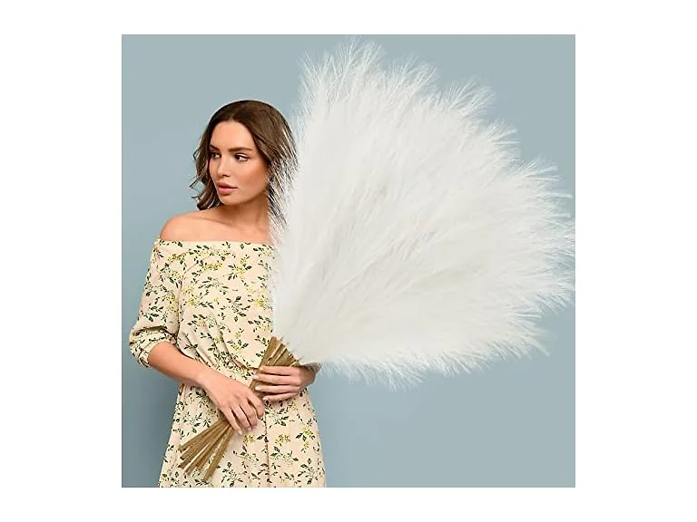 Pack of 16 Faux Pampas Grass Décor