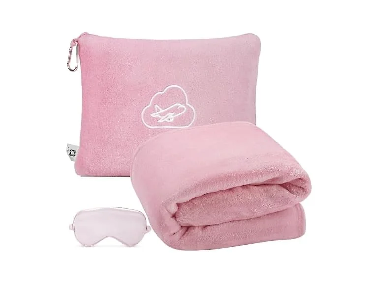 Travel Blanket Pillow,Airplane Blanket