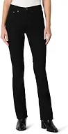 Amazon Essentials Women's Women's High Stretch Slim-Fit Mid-Rise Bootcut Jean, Black, 20 Short