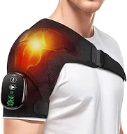 Cordless Shoulder Heating Pad with Massage, Rotator Cuff Shoulder Massager
