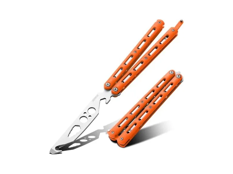 Dispatch Practice Butterfly Knife Orange