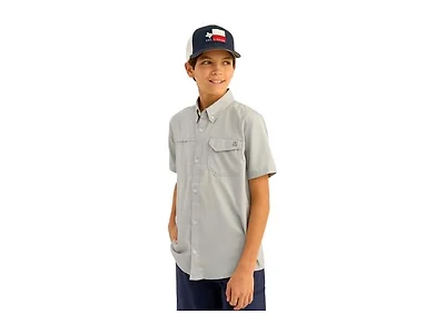 HUK Kids Tide Point Short Sleeve Shirt (XL)