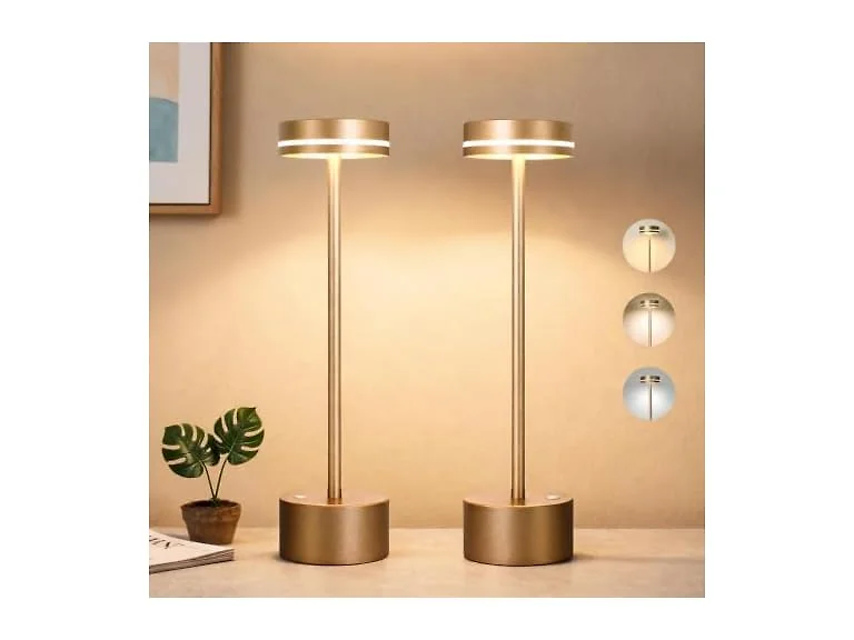 2 Pack Cordless Table Lamps, 5000 mAh