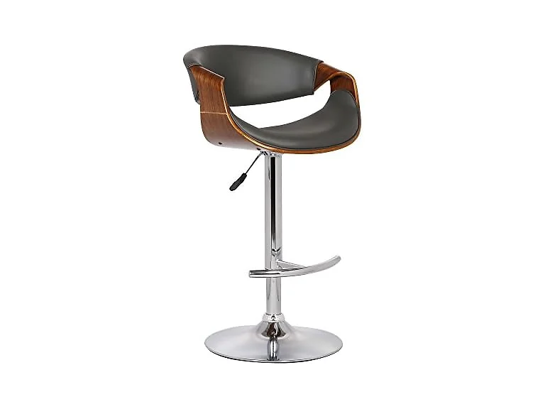 Armen Butterfly Swivel Stool, Grey