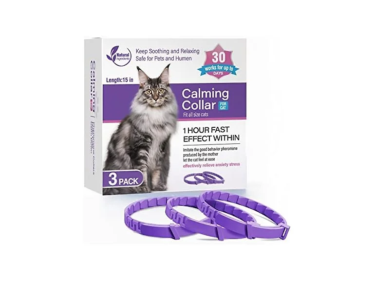3 Pack Adjustable Cat Calming Collar 