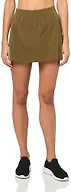Outdoor Voices Women’s Zephyr 3” Skort, Lightweight Performance Skirt with Built-in Shorts, Mid-Rise Pull-On Athletic Skort for Running, Tennis & Everyday Wear, Dark Olive, Medium