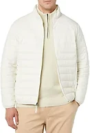 Amazon Essentials Men's Packable Lightweight Water-Resistant Puffer Jacket (Available in Big & Tall), Light Beige, XX-Large