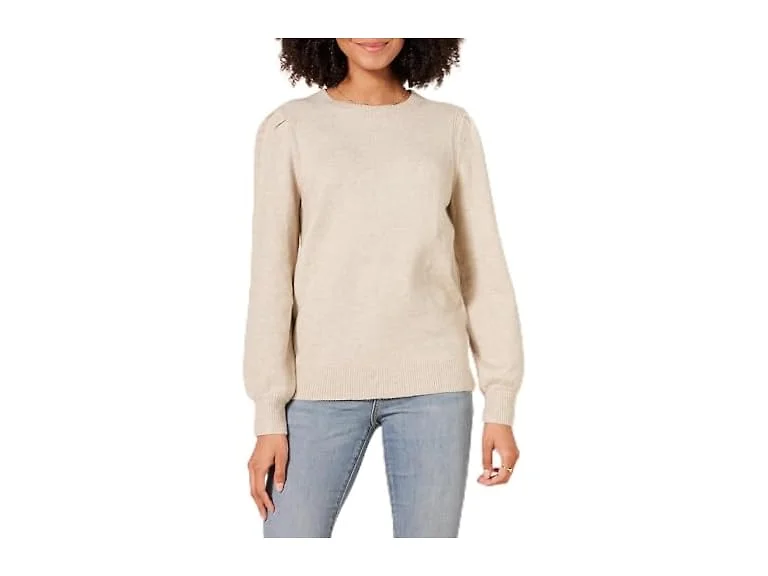 Amazon Essentials Women Soft Touch Pleated Sweater