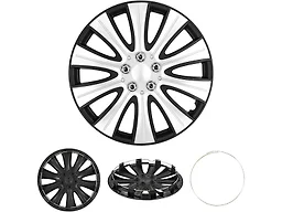 Cobra-Tek CBK-HP069-16-KR 4PC Hubcaps Red Start (16”)