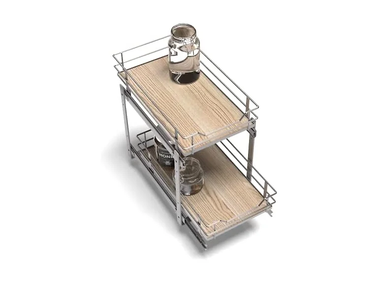 2-Tier Pull Out Cabinet Organizer