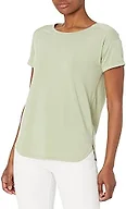 Amazon Essentials Women's Studio Relaxed-Fit Lightweight Crewneck T-Shirt, Light Green, Small