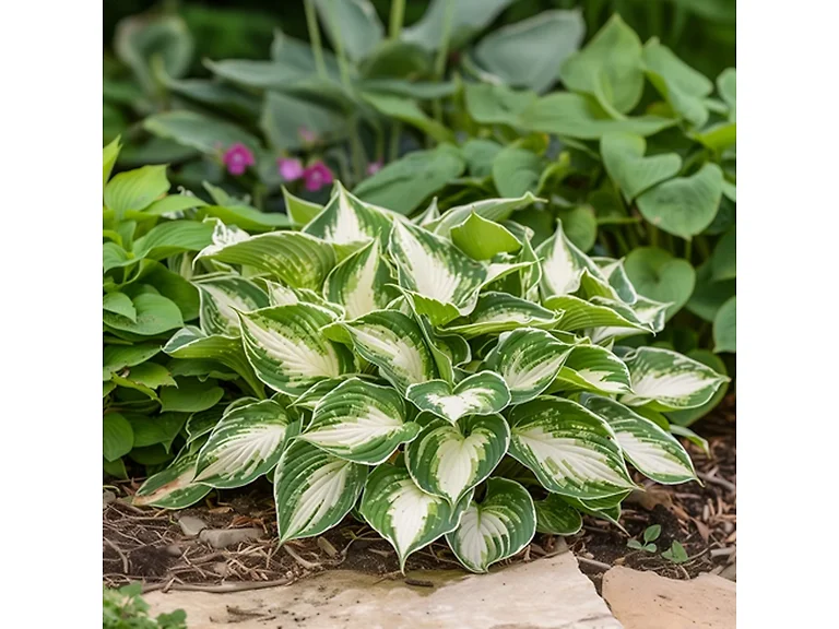 Touch Of ECO Fire & Ice Hosta - 3 Bare Roots