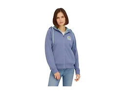 Billabong Ladies Full Zip Sherpa Lined Hoodie Jacket, Med Blue, S