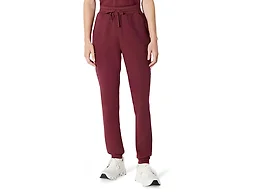 Amazon Basics Women's Scrubs Jogger Pants Yoga Waistband Drawstring, Burgundy, Medium