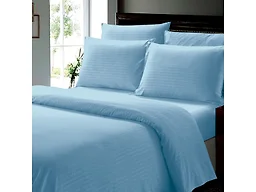 4-Piece Dobby Stripe Bed Sheet Set