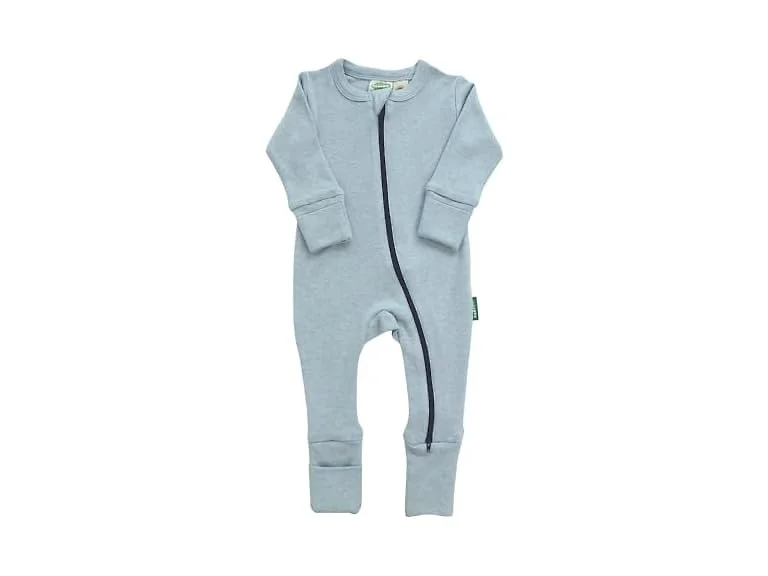 Parade Snuggle Soft Melange '2-Way' Zipper Romper