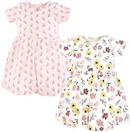 Hudson Baby Baby Girls Cotton Dresses, Soft Painted Floral, 0-3 Months