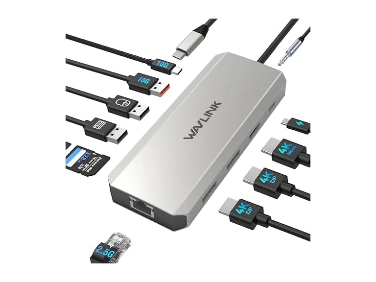 WAVLINK Triple Monitor Docking Station