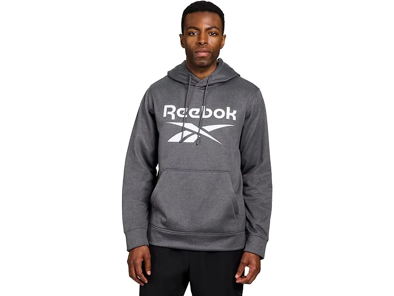 Reebok Men (S) Hooded Fleece Charcoal Sweatshirt