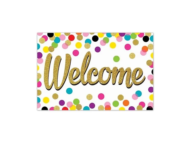 Teacher Created Resources Confetti Welcome Postcards