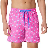 Amazon Essentials Men's Swim Trunks with Mesh Lining, Pockets, Drawstring Closure, Bright Pink Flamingo, Medium