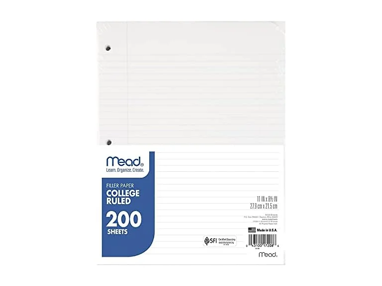 Mead Mead Economical Filler Paper