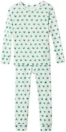GAP Baby-Boys Toddler Long John Pajama Set, GREEN SHADE, 6-12 Months