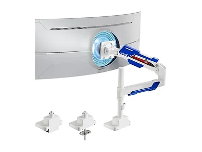 ARES WING 24" to 57" White Ultrawide Monitor Arm