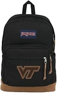 JanSport NCAA Officially Licensed Backpack, Virginia Tech Hokies, Right Pack with Padded 15-Inch Laptop Sleeve, Spacious Computer Bag, Durable Daypack with Bottle Pocket & Haul Handle, Black