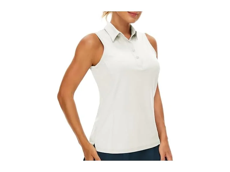 Casei Women (M) Sleeveless Golf Polo Shirt Dry Top