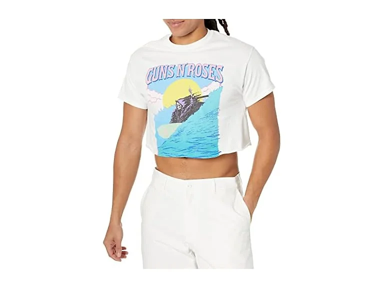Guns N' Roses Women's Surfer Crop Tee