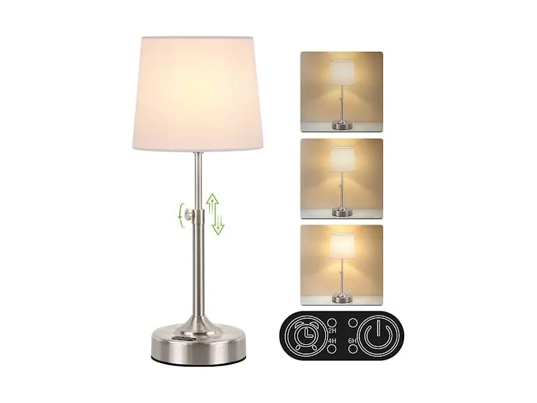 Yochoice Cordless Table Lamp, Adjustable