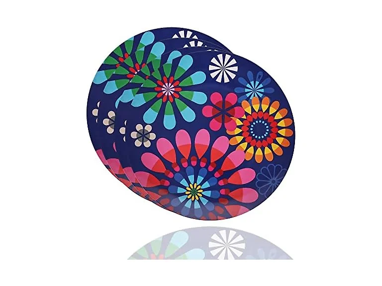 French Bull Plates - 4 Piece Set - 11 inch Festival