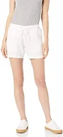 Amazon Essentials Women's 5" Inseam Drawstring Linen Blend Shorts with Elastic Waist (Available in Plus Size), White, 6X