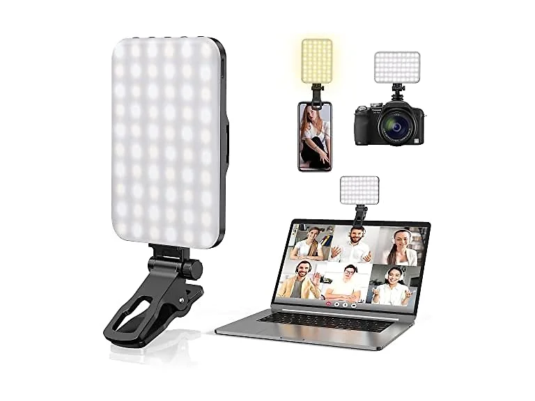 Anautin Selfie Light, 60 LED 2200mAh Rechargeable Cell Phone Fill Light