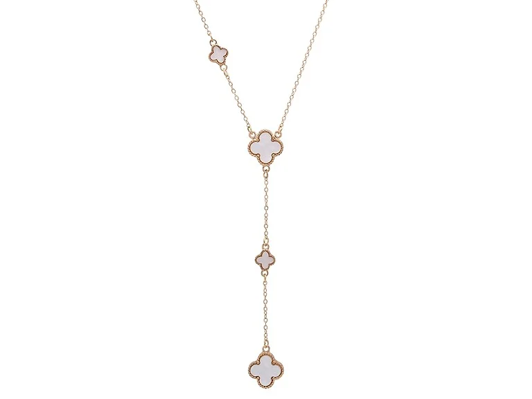 Multi Clover Drop Necklace