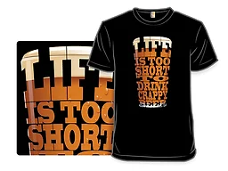 Crappy Beer Shirt - Men's Small