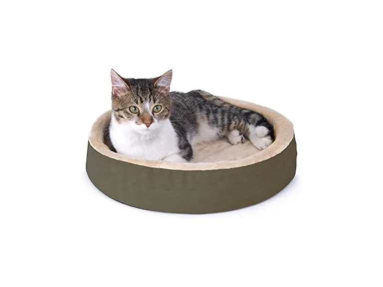 K&H Thermo-Kitty Heated Bed Mocha/Tan