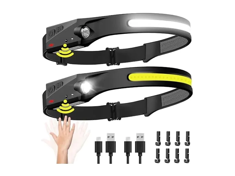 BIAT AAP-Auto-075 2PCS Rechargeable Headlamp