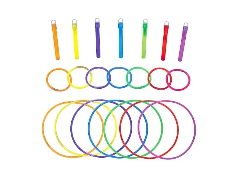 Fun Express Bulk Glow Stick Bracelets and Necklaces 75 Pack
