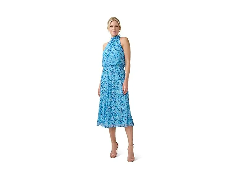Adrianna Papell Women (6) Chiffon Bias Dress