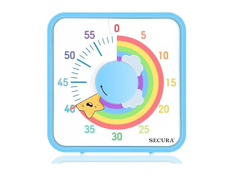 Secura 60-Minute Visual Timer, 7.5" Timer