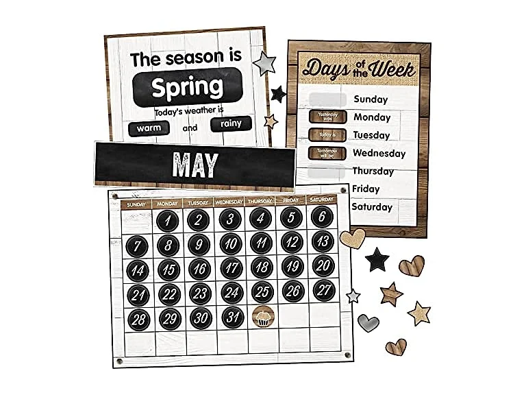 Schoolgirl Style Industrial Chic 95-Piece Calendar