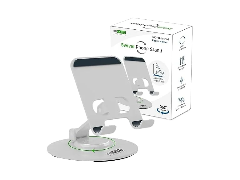 Swivel Phone Stand Silver
