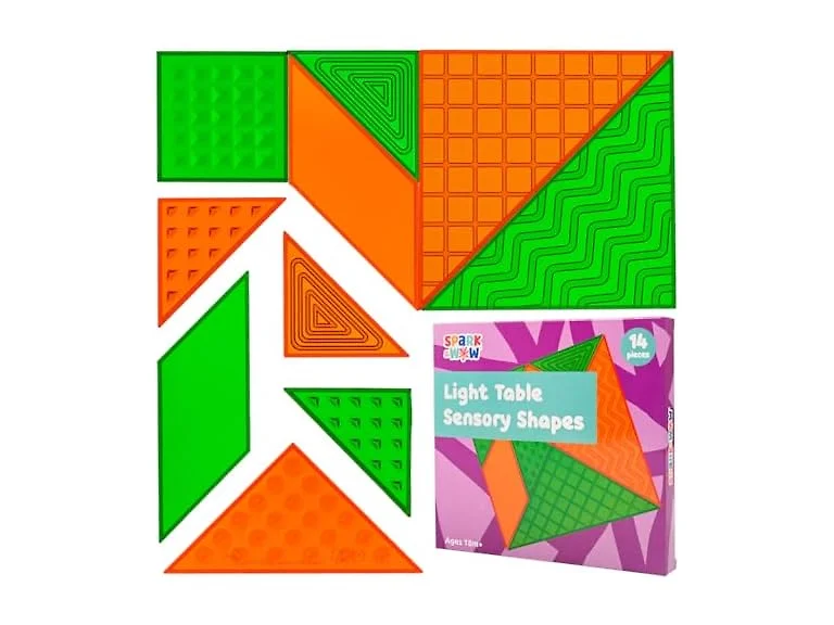 SPARK & WOW Light Table Sensory Shapes