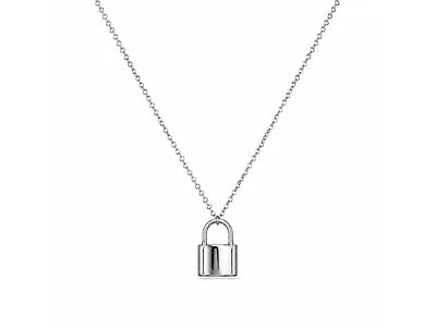 Silver Locket Pendant Necklace