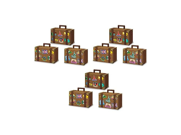 Beistle Luggage Gift Boxes 9 Pack